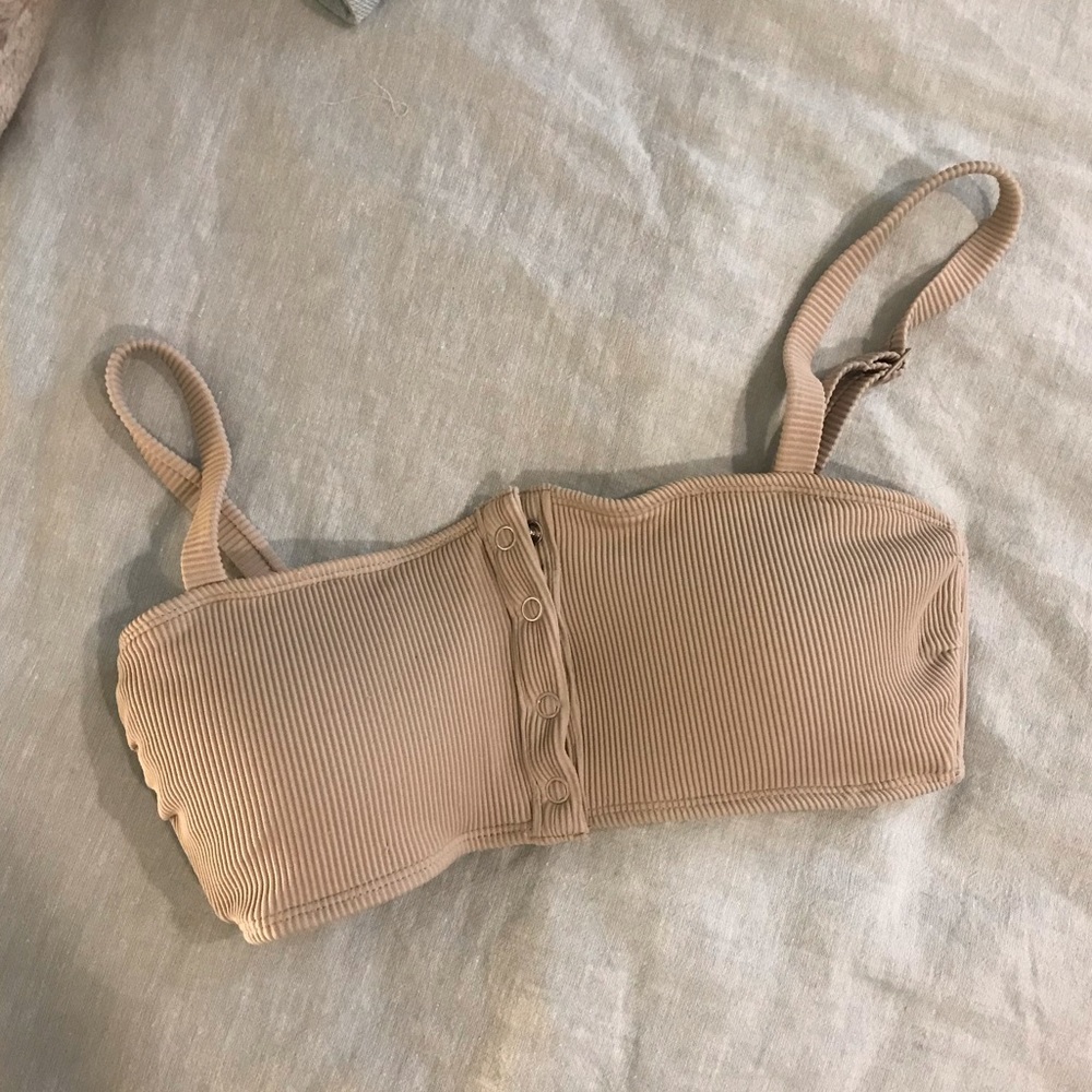 Ribbed Swim Top